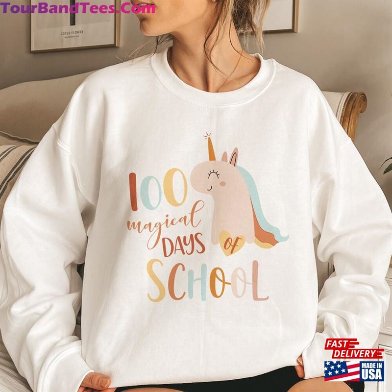 Magical Days Of School Unicorn Sweatshirt Cute Celebration Shirt Preschool Teacher Hoodie T-Shirt 29Uf157203 – Utopia Fashion