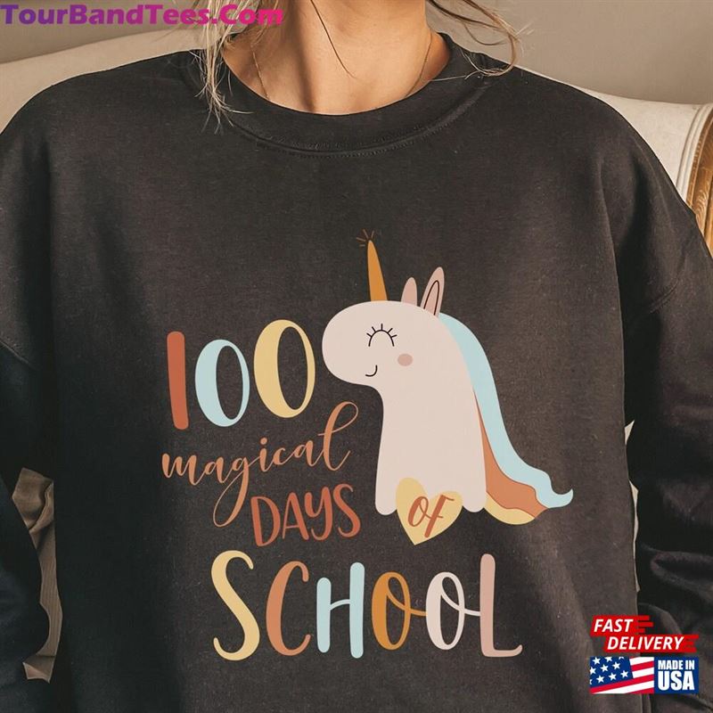 Magical Days Of School Unicorn Sweatshirt Cute Celebration Shirt Preschool Teacher Hoodie T-Shirt 29Uf157203 – Utopia Fashion