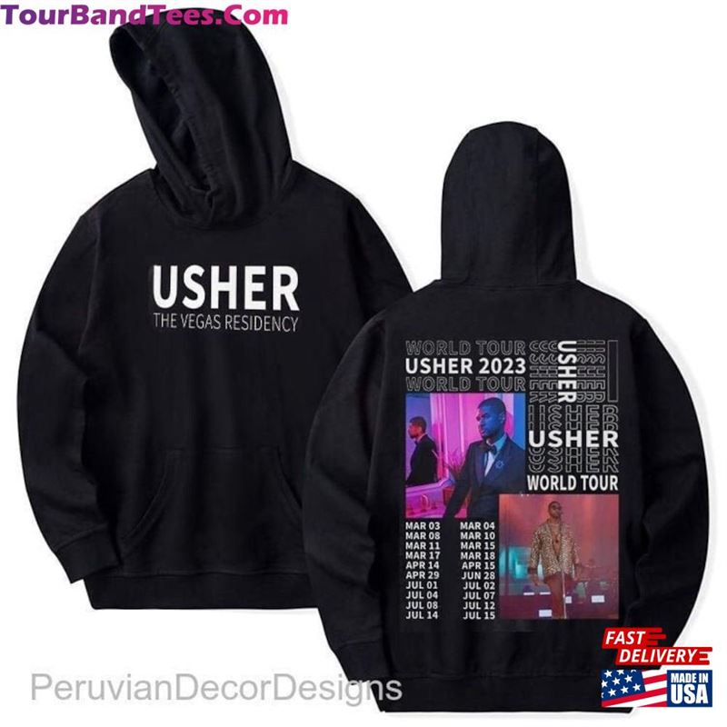 Sides Printed Usher My Way The Vegas Residency Tour Hoodie Music Sweat Gildan T-Shirt Classic 29Uf164111 – Utopia Fashion