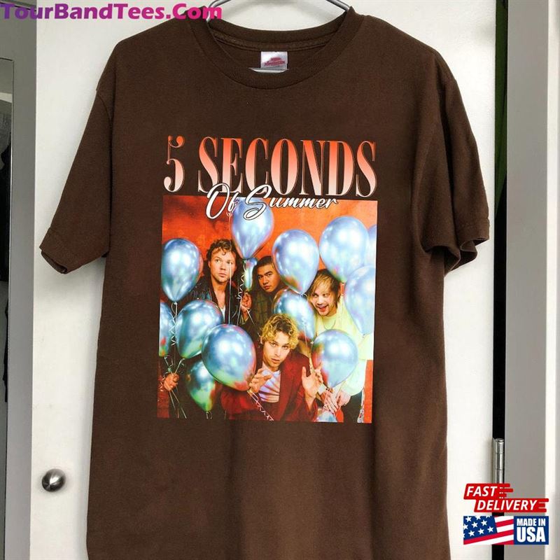 5Sos Vintage The Show Tour Seconds Shirt Gift T-Shirt Classic 29Uf152372 – Utopia Fashion