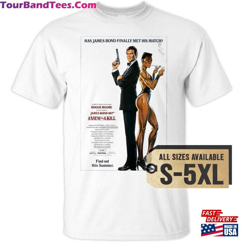 A View To Kill James Bond V1 Natural White Grey Vintage Men T-Shirt All Sizes S 5Xl Film Unisex 29Uf162890 – Utopia Fashion