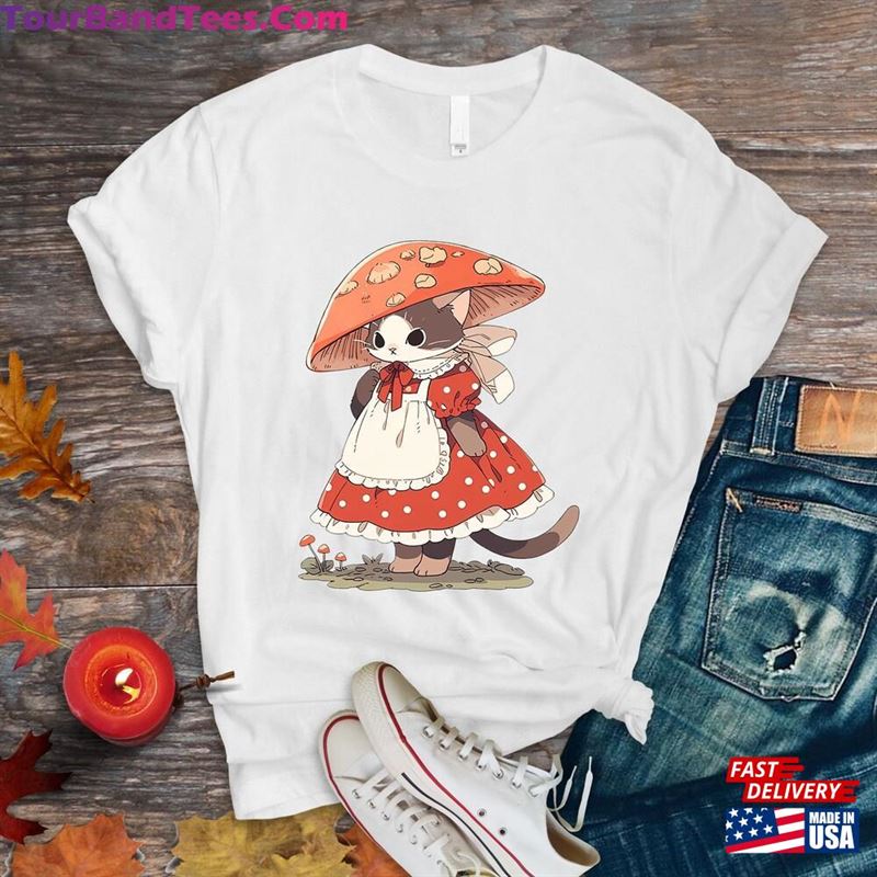 Aesthetic Cottagecore Mushroom Cat Anime Harajuku Graphic Tee Cute Mom Shirt Classic Sweatshirt 29Uf163153 – Utopia Fashion