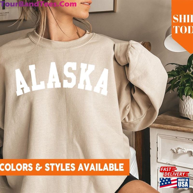 Alaska Sweatshirt Hoodie Mountain Cruise State Crewneck Gifts 5689P Unisex 29Uf157493 – Utopia Fashion