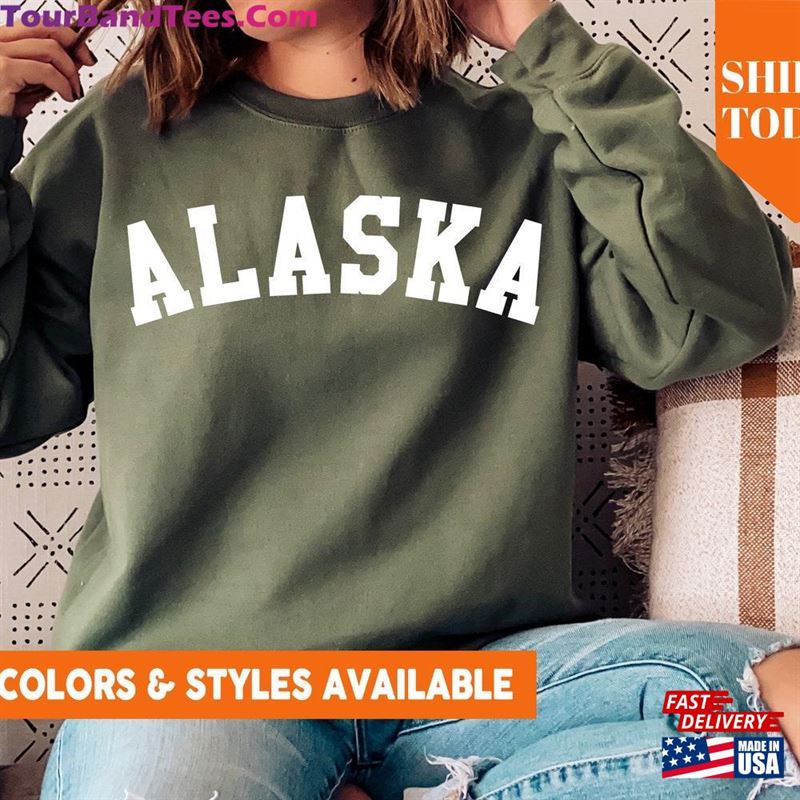 Alaska Sweatshirt Hoodie Mountain Cruise State Crewneck Gifts 5689P Unisex 29Uf157493 – Utopia Fashion