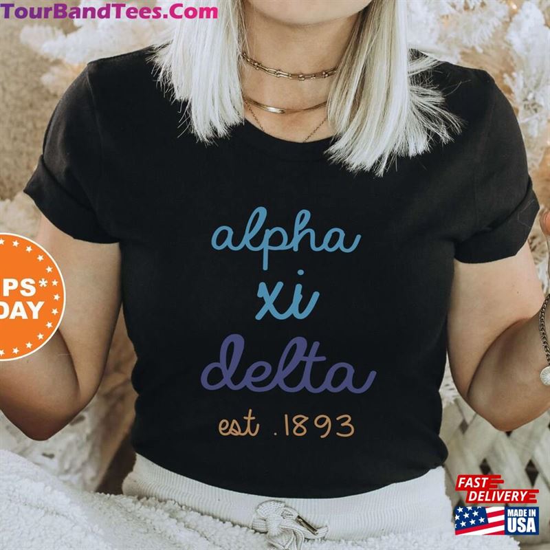 Alpha Xi Delta The Blues Sorority T-Shirt Classic Sweatshirt 29Uf152208 – Utopia Fashion