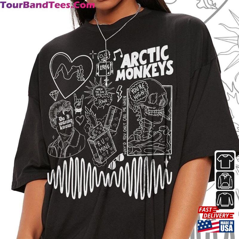 Arctic Monkey Doodle Art Shirt Vintage Merch Album Lyrics Sweatshirt Hoodie T-Shirt 29Uf142145 – Utopia Fashion