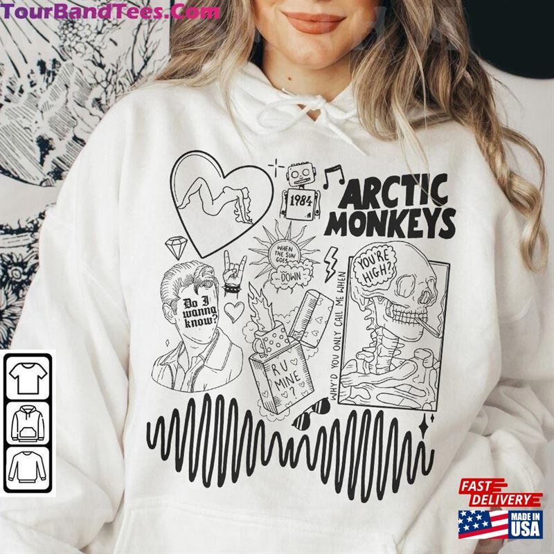 Arctic Monkey Doodle Art Shirt Vintage Merch Album Lyrics Sweatshirt Hoodie T-Shirt 29Uf142145 – Utopia Fashion