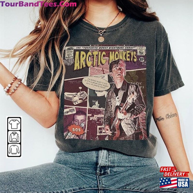 Arctic Monkeys Comic Shirt 90S Vintage Merch Book Art Favourite Worst Nightmare Album World Tour Ticket Graphic Tee Gift Classic T-Shirt 29Uf142250 – Utopia Fashion