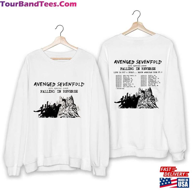 Avenged Sevenfold Life Is But A Dream North American Tour Shirt Band Fan Classic Sweatshirt 29Uf157496 – Utopia Fashion