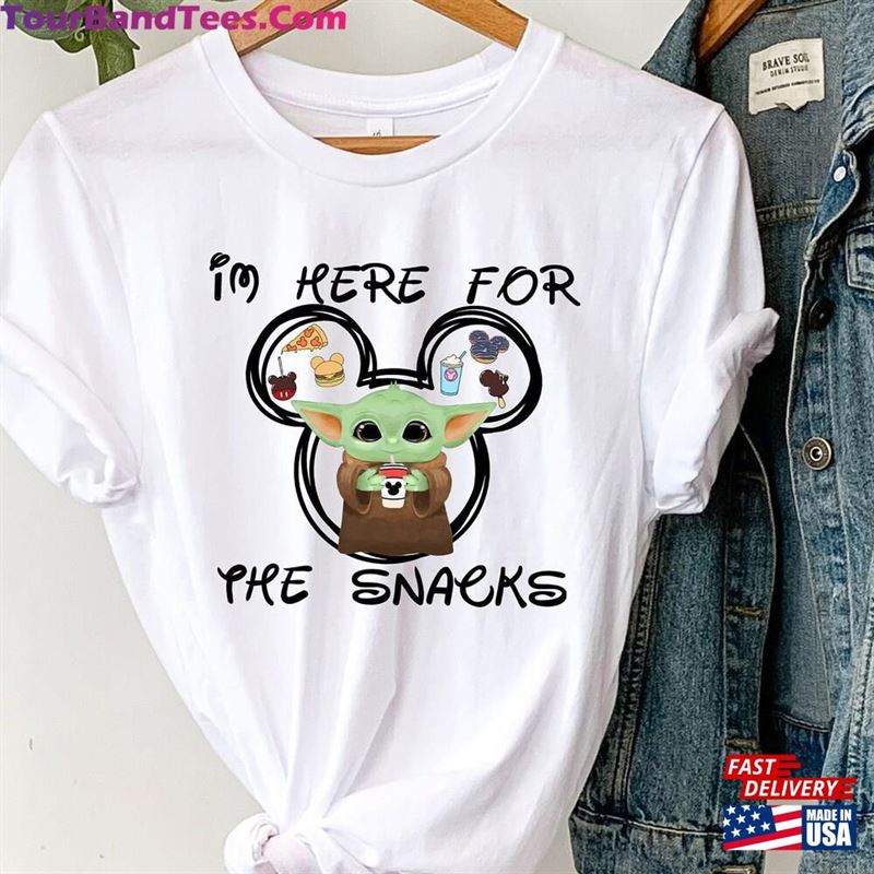 Baby Yoda I’M Here For The Snacks Shirt Vacation T-Shirt Classic Unisex 29Uf142392 – Utopia Fashion