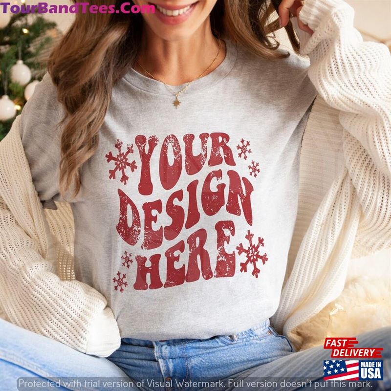 Bella Canvas Mockup Athletic Heather Grey Christmas T-Shirt Sport Sweatshirt Classic 29Uf147434 – Utopia Fashion