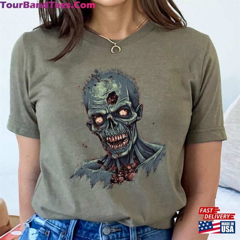 Bella Canvas Zombie Cotton Tee Black T-Shirt Classic Sweatshirt 29Uf147550 – Utopia Fashion