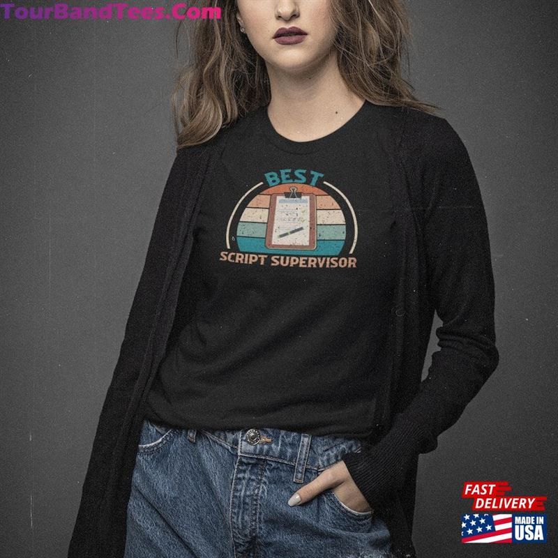 Best Script Supervisor Retro Movie Shirt T-Shirt Hoodie 29Uf164287 – Utopia Fashion