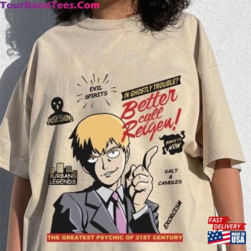 Better Call Reigen! Shirt Anime Girlfriend Cool Unisex T-Shirt 29Uf157256 – Utopia Fashion