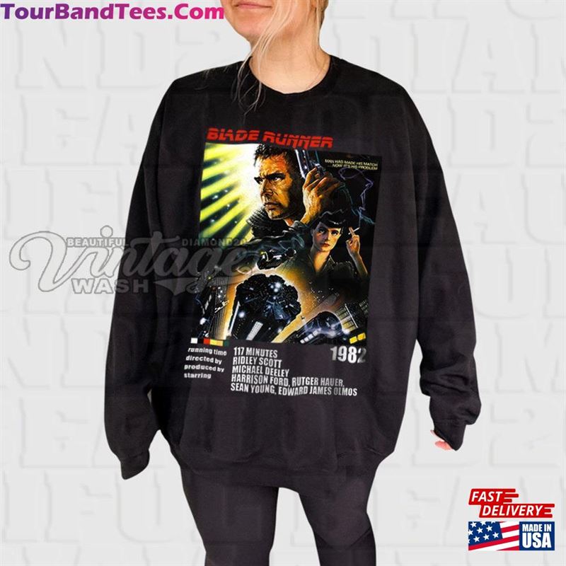 Blade Runner Shirt Vintage Inspired 90S Movie Harrison Ford Retro T-Shirt Unisex Sweatshirt 29Uf142487 – Utopia Fashion