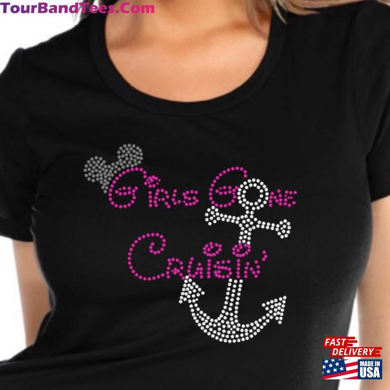 Bling Girls Gone Cruisin’With Mickey Ears Custom Rhinestone Disney Glam Shirt Unisex T-Shirt 29Uf147191 – Utopia Fashion