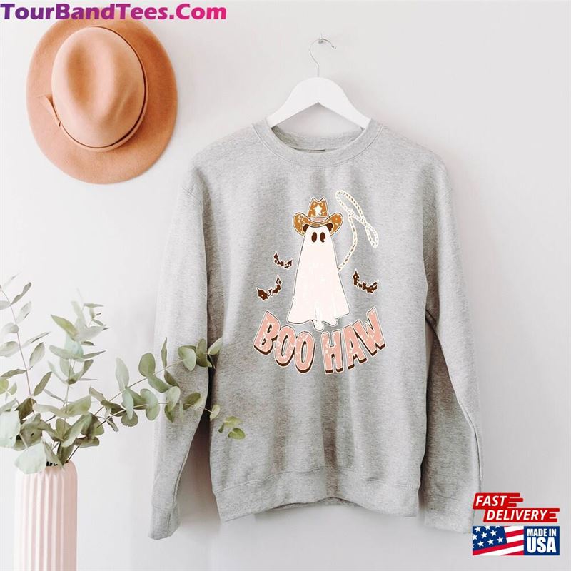 Boo Haw Sweatshirt Ghost Shirt Cowboy T-Shirt Unisex 29Uf152465 – Utopia Fashion