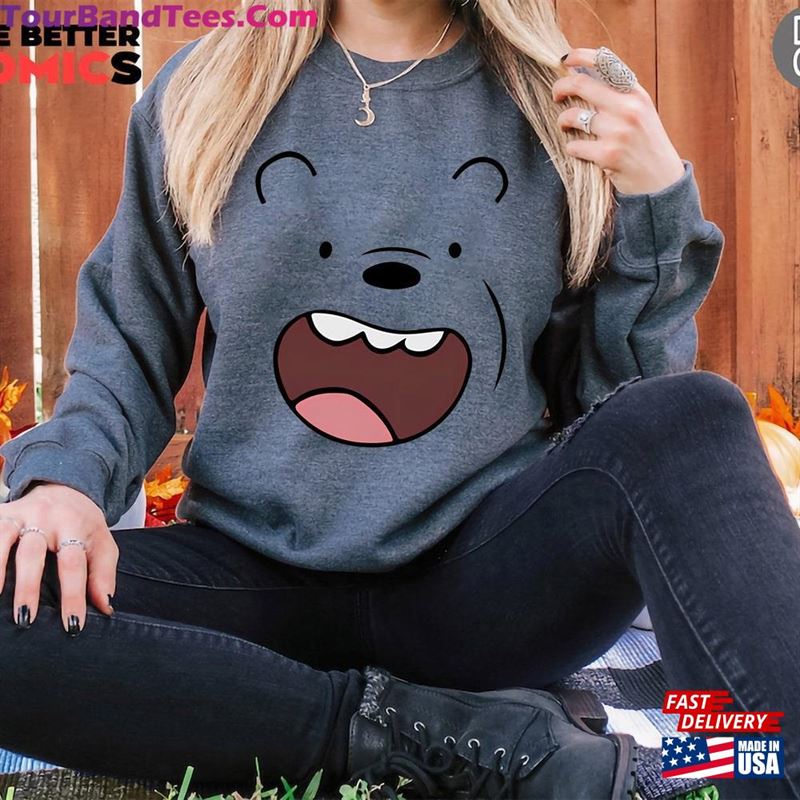 Brown Bear Face T-Shirt Happy Tee Graphic Gift Hoodie Cute Adorable Animal Sweatshirt Women Men Kids Gifts Classic 29Uf157501 – Utopia Fashion