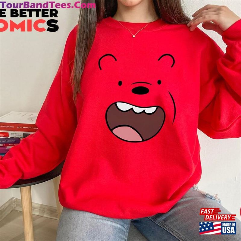 Brown Bear Face T-Shirt Happy Tee Graphic Gift Hoodie Cute Adorable Animal Sweatshirt Women Men Kids Gifts Classic 29Uf157501 – Utopia Fashion