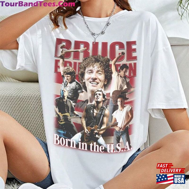 Bruce Springsteen Music Shirt Y2K 90S Merch Vintage Album Born In The Usa World Tour’84 Unisex Hoodie 29Uf163614 – Utopia Fashion