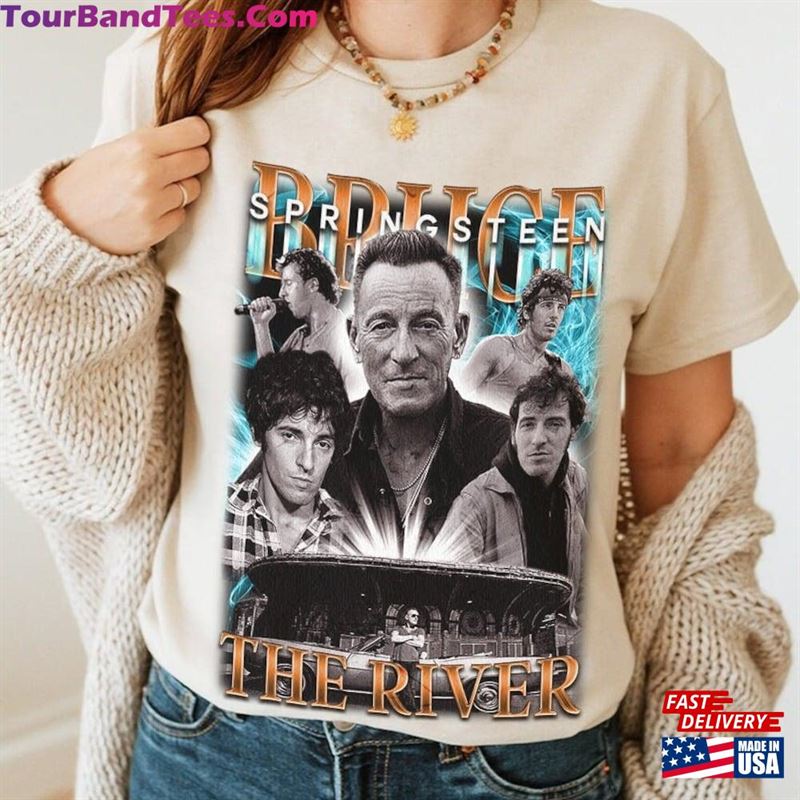 Bruce Springsteen Music Shirt Y2K 90S Merch Vintage Album The River Tour Bootleg Tee Sweatshirt T-Shirt Unisex 29Uf163626 – Utopia Fashion