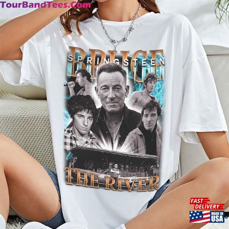 Bruce Springsteen Music Shirt Y2K 90S Merch Vintage Album The River Tour Bootleg Tee Sweatshirt T-Shirt Unisex 29Uf163626 – Utopia Fashion