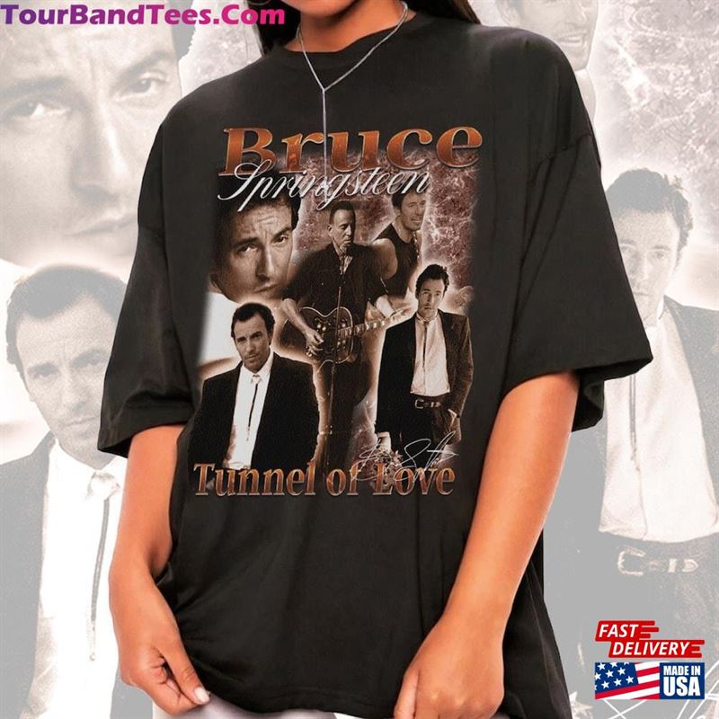 Bruce Springsteen Music Shirt Y2K 90S Merch Vintage Album Tunnel Of Love Tour Bootleg Tee Sweatshirt T-Shirt 29Uf163597 – Utopia Fashion