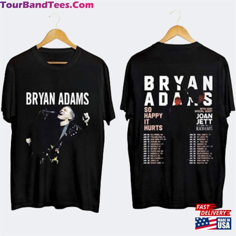 Bryan Adams Tour T-Shirt So Happy Hurts Vintage Shirt Sweatshirt Hoodie 29Uf147394 – Utopia Fashion