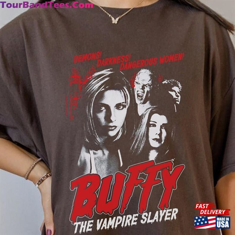 Buffy The Vampire Slayer Horror Movie Shirt Retro Hoodie Sweatshirt 29Uf163448 – Utopia Fashion