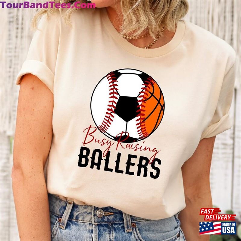 Busy Raising Ballers Shirt Baseball Mom Game Day Classic T-Shirt 29Uf142150 – Utopia Fashion