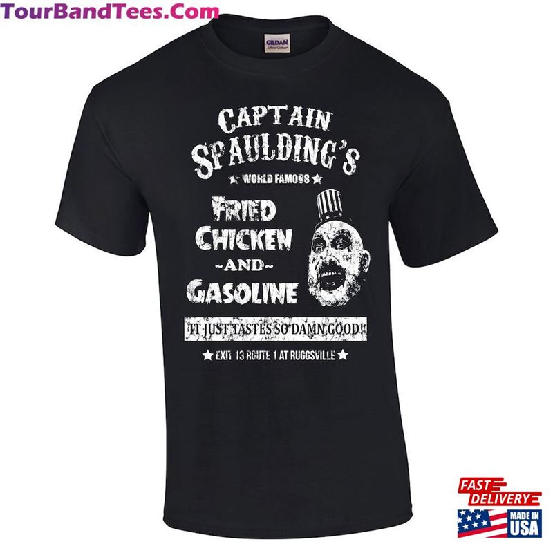 Captain Spaulding Fried Chicken Funny Scary Movie Halloween Costume Horror Film Clown Zombie House Vintage Clothing Apparel Sweatshirt Classic 29Uf142068 – Utopia Fashion