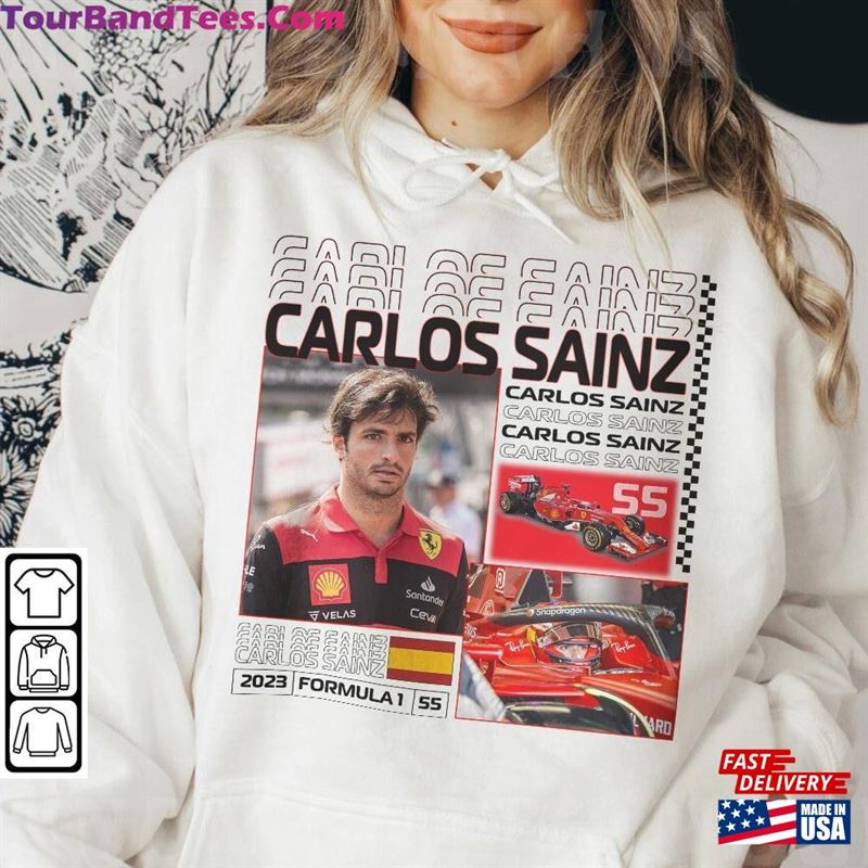 Carlos Sainz Sport Shirt K1 Racing 90S Vintage Sweatshirt Classic 29Uf147306 – Utopia Fashion