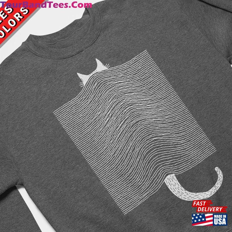 Cat Division Sweatshirt Remake Of Joy’S Unknown Pleasures Album Cover Band Tribute Hoodie Classic 29Uf157405 – Utopia Fashion