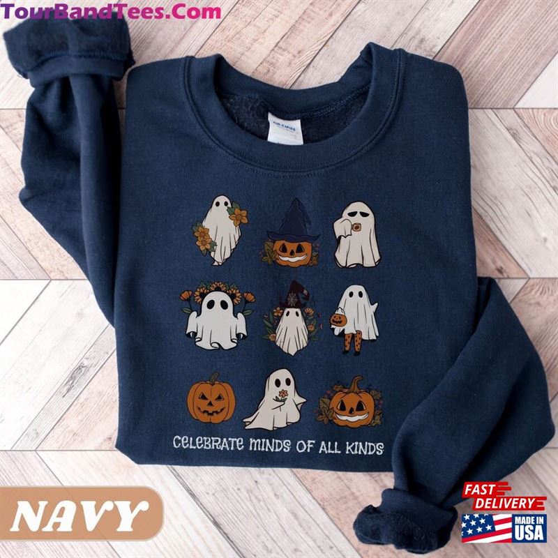 Celebrate Minds Of All Kinds Slp Halloween Sweatshirt Speech Language Pathologist Hoodie T-Shirt 29Uf152295 – Utopia Fashion