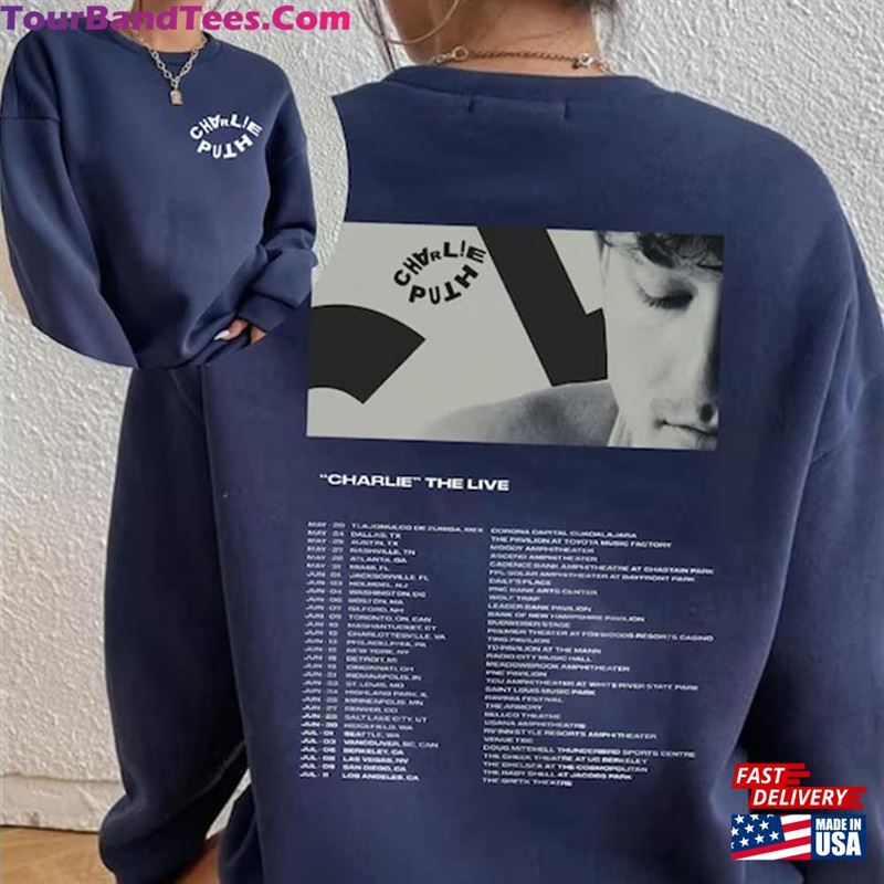 Charlie Puth Tour Shirt The Live Experience Fan Sweatshirt Unisex 29Uf163157 – Utopia Fashion