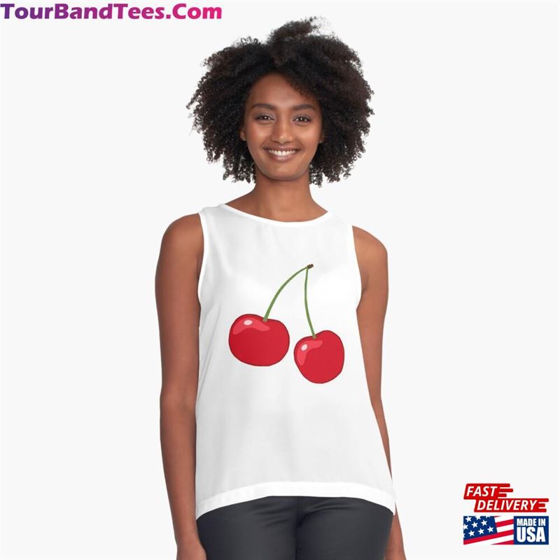 Cherry Cartoon Sleeveless Top Unisex Classic 29Uf163298 – Utopia Fashion