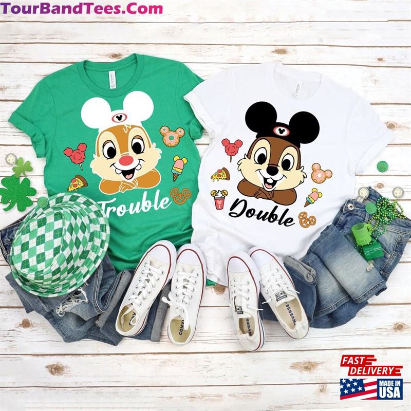 Chip And Dale Shirt Double Trouble Disney Couple Shirts Unisex Sweatshirt 29Uf164187 – Utopia Fashion