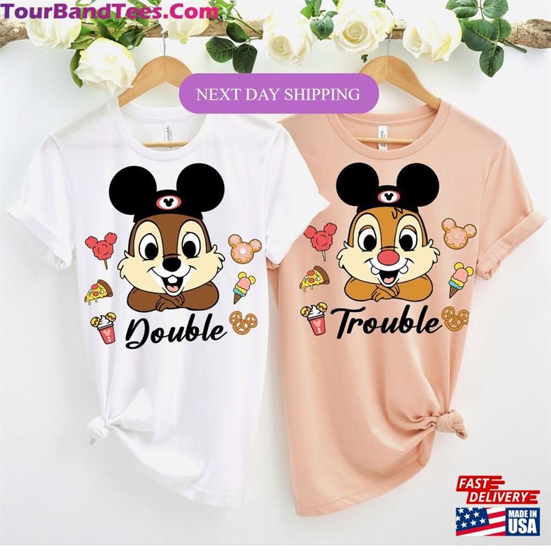 Chip And Dale Shirt Double Trouble Disney Couple Shirts Unisex Sweatshirt 29Uf164187 – Utopia Fashion