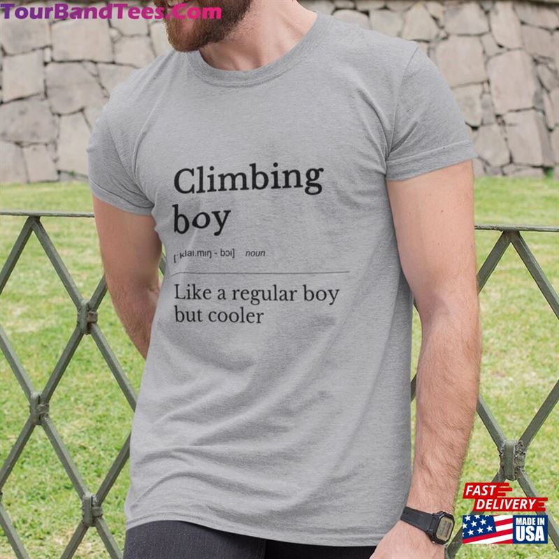 Climbing Boy T Shirt Funny For Men Women Classic Hoodie 29Uf152343 – Utopia Fashion