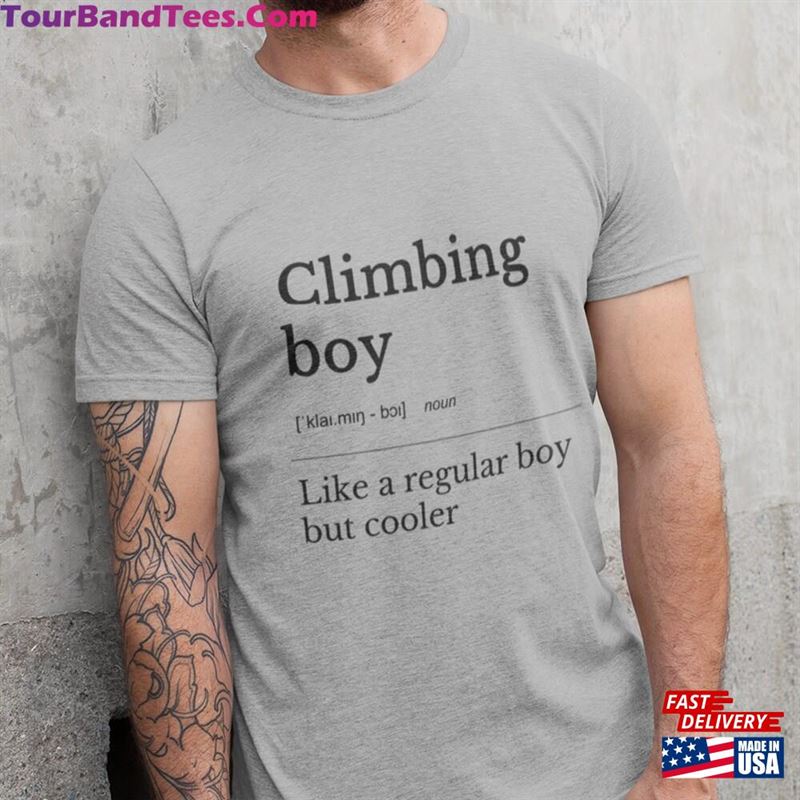 Climbing Boy T Shirt Funny For Men Women Classic Hoodie 29Uf152343 – Utopia Fashion