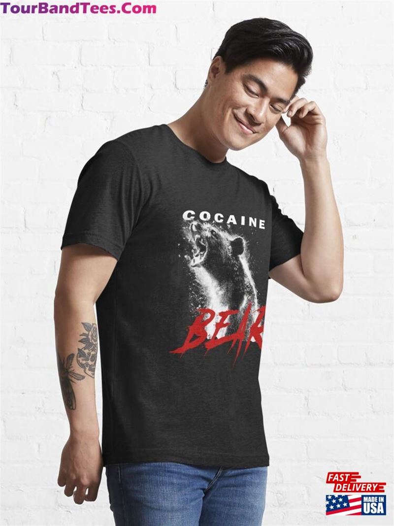 Cocaine Bear Essential T-Shirt Classic 29Uf152292 – Utopia Fashion