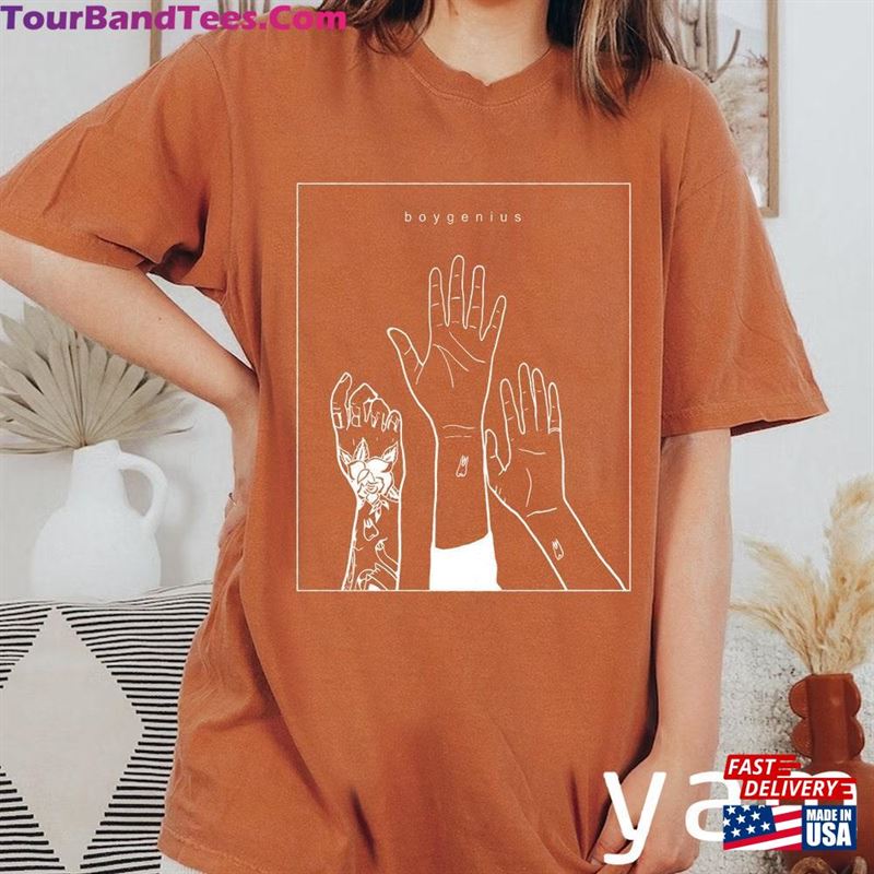 Comfort Colors Boy Genius Line Art Band Shirt Tour Indie Rock Music Merch Classic Sweatshirt 29Uf163653 – Utopia Fashion