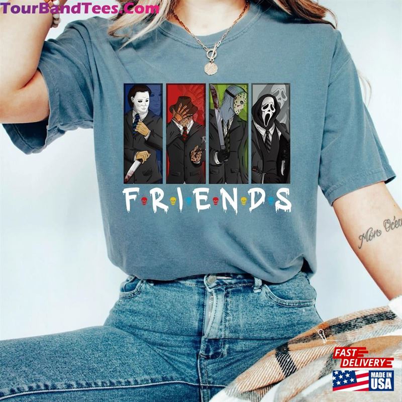 Comfort Colors Friends Halloween Shirt Horror Movie Killers T-Shirt Unisex 29Uf163857 – Utopia Fashion