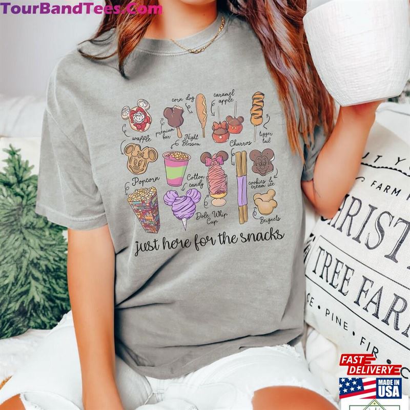 Comfort Colors Just Here For The Snacks Shirt Disney Food N Drink Hoodie Sweatshirt 29Uf163462 – Utopia Fashion