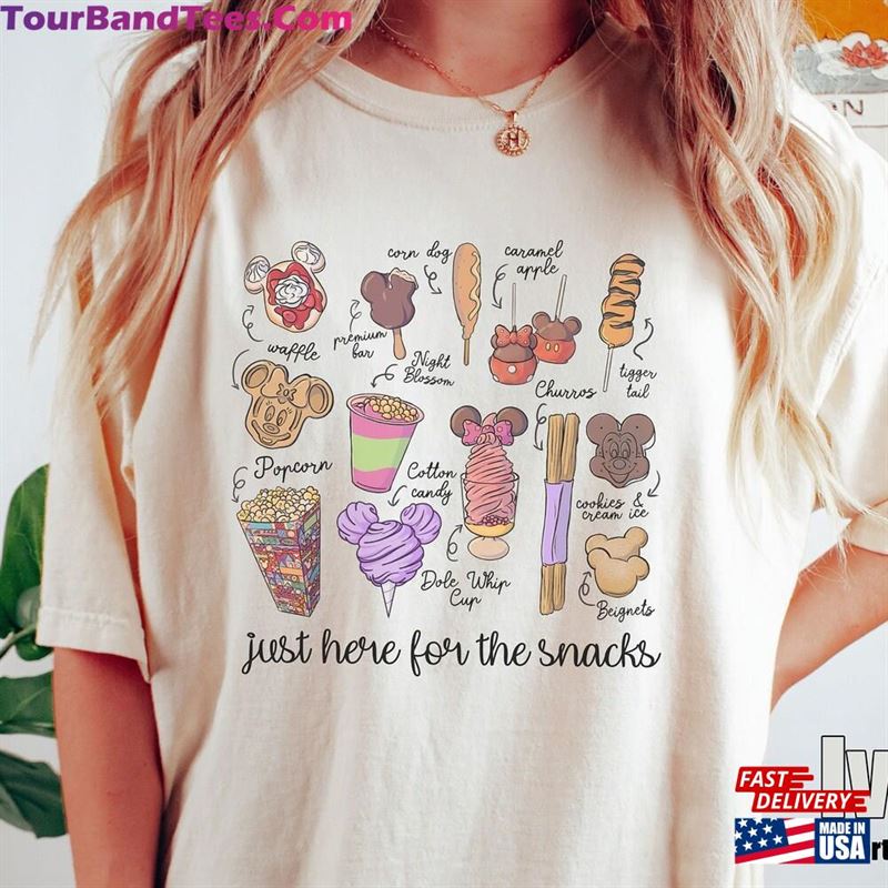 Comfort Colors Just Here For The Snacks Shirt Disney Food N Drink Hoodie Sweatshirt 29Uf163462 – Utopia Fashion