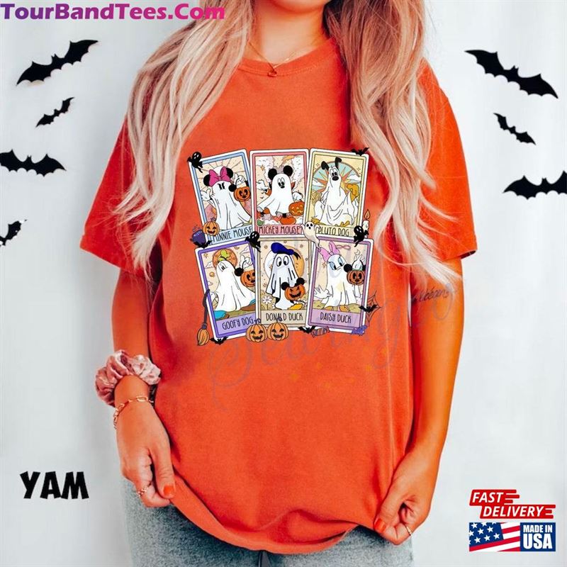 Comfort Colors Mickey Mouse And Friend Ghouls Tarot Halloween Shirt Disney Disneyland Unisex T-Shirt 29Uf163666 – Utopia Fashion