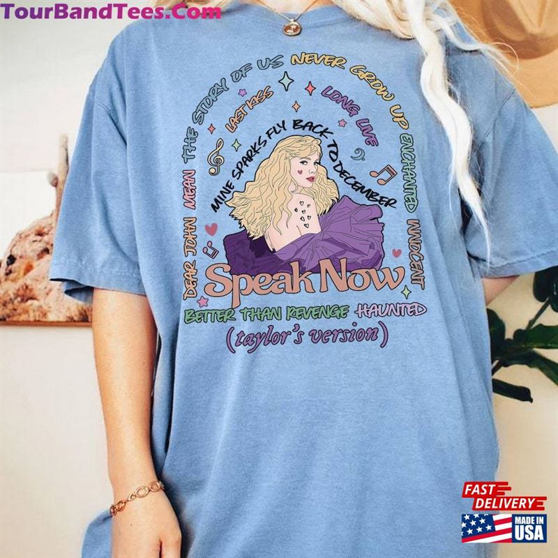 Comfort Colors Speak Now Tracklist Tee Taylor Swiftie Merch Concert Hoodie Sweatshirt 29Uf147509 – Utopia Fashion