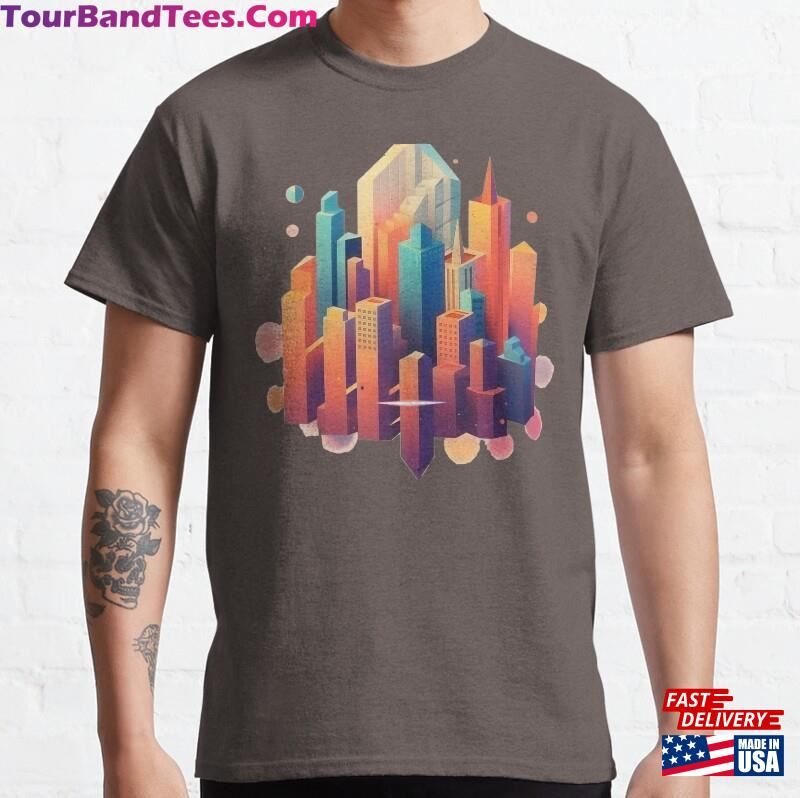 Copie De Colorful City Drawing Classic T-Shirt Unisex 29Uf163287 – Utopia Fashion