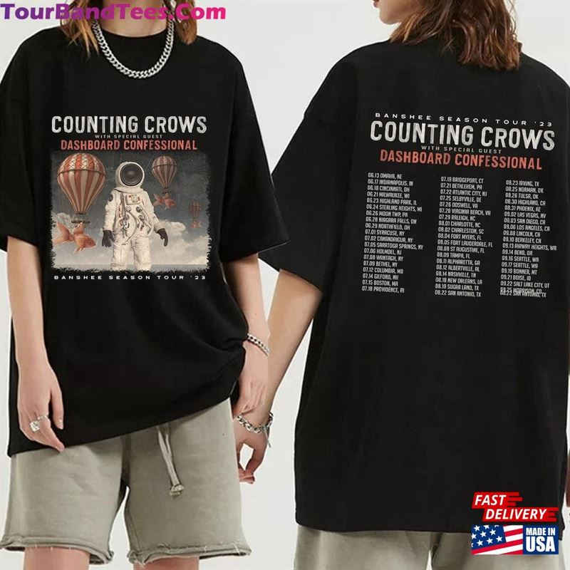 Counting Crows Banshee Season Tour Shirt Band Fan Concert T-Shirt Hoodie 29Uf152102 – Utopia Fashion