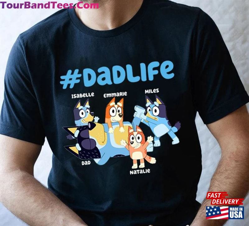 Custom Bluey Best Dad Ever Shirt Father’S Day Gift Classic Sweatshirt 29Uf164553 – Utopia Fashion